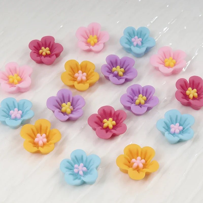 Resin Art Earrings Material - 50 stuks Mini Bloem Nail Art