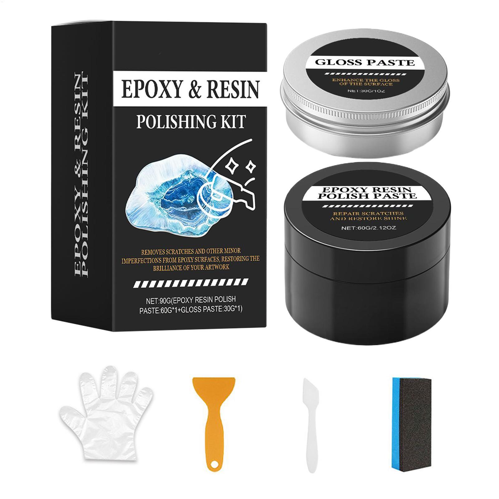 Resin Art Kit For Beginners - Epoxyhars hoogglans polijstpasta Hars polijstset Romige