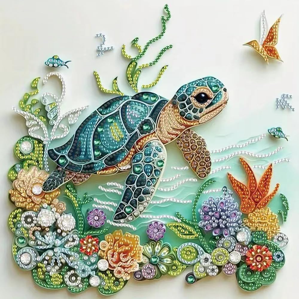 Resin Art Kit For Beginners - Zeeschildpad Diamant Schilder Kits voor Volwassenen