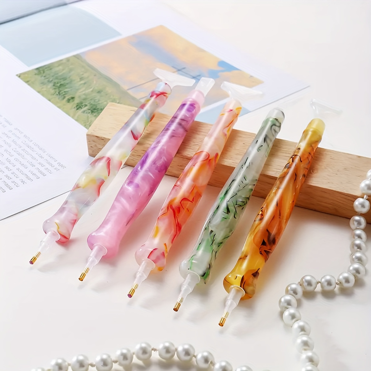 Resin Art Pen - 1 st Willekeurige Kleur Hars Retro