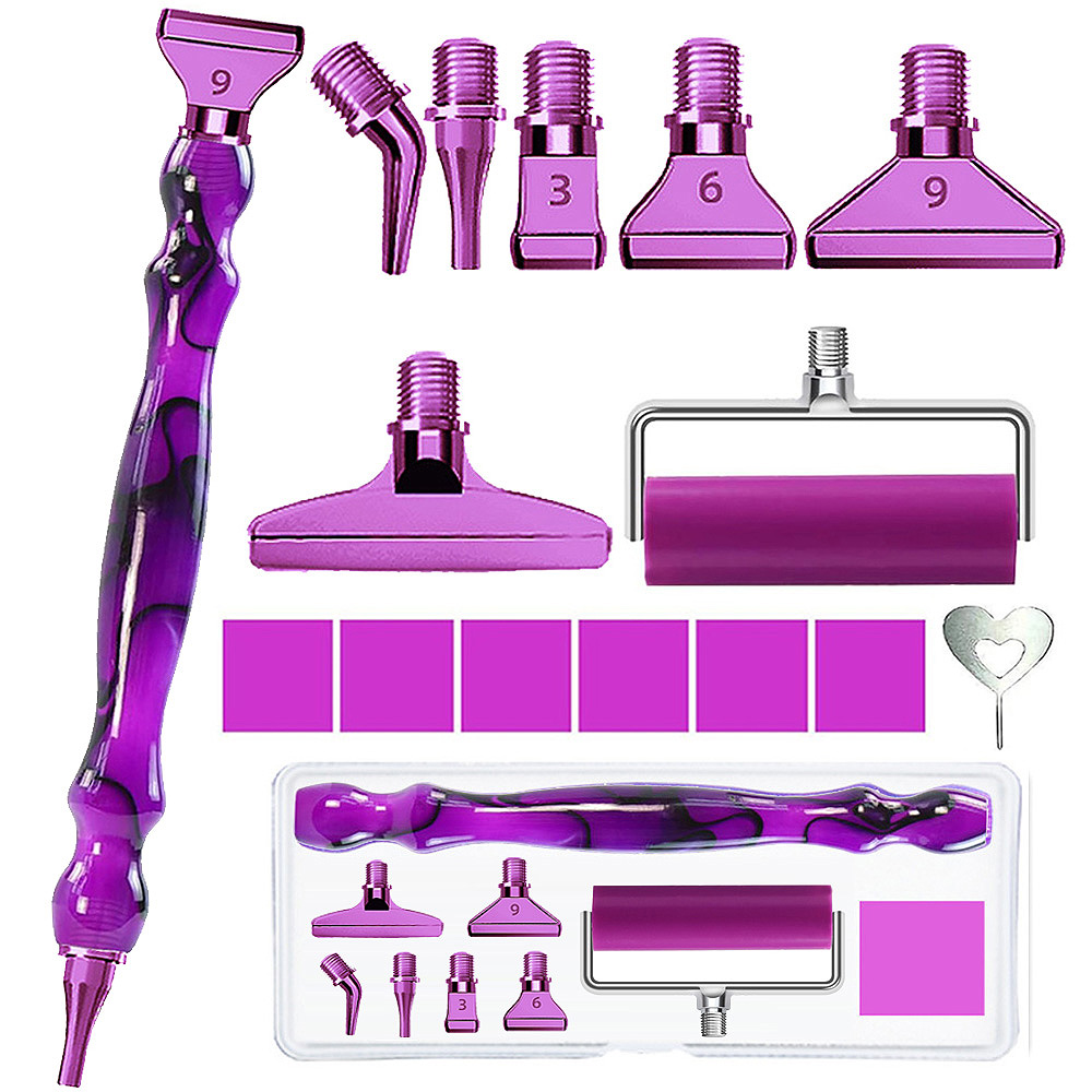 Resin Art Pen - Diamantschilderij pen accessoire gereedschapsset, metalen roestvrijstalen