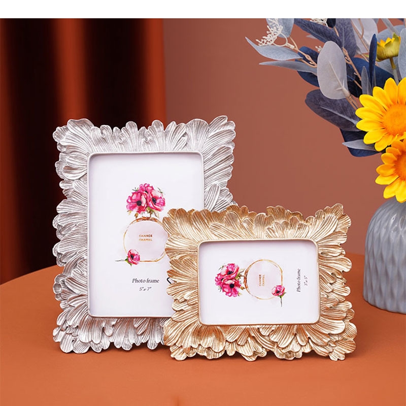 Resin Art Aesthetic - Gouden/zilveren blad fotolijsten kameresthetiek modern decor