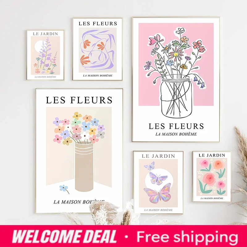 Resin Art With Flowers - 2026 Abstracte Bloemenmarkt Poster Roos Tulp