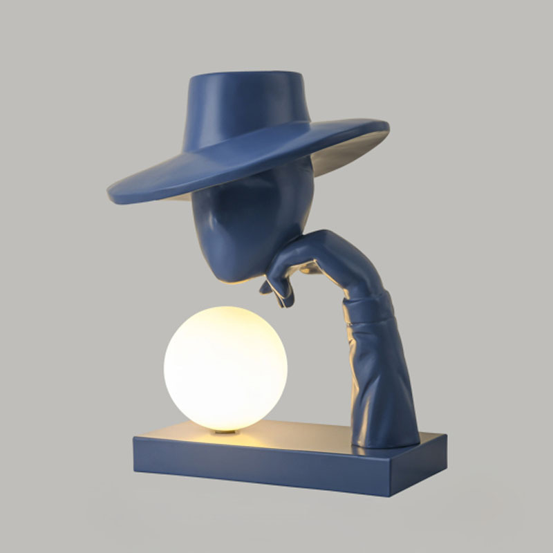 Resin Art Floor - Creatieve Humanoid Art Sculptuur Bureaulamp Luxe