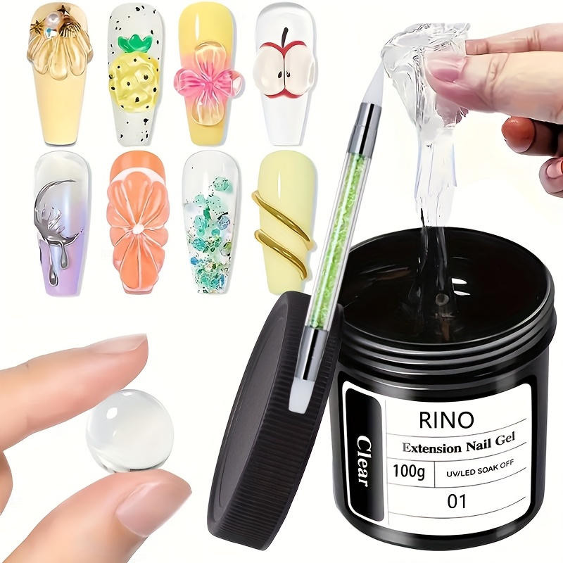 Resin Art Gel - 100g Transparante Anti-aanbak Handverlengende Nagellak met