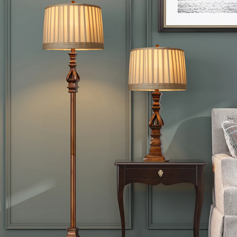 Resin Art Floor - Amerikaanse vintage retro vloerlamp met afstandsbediening