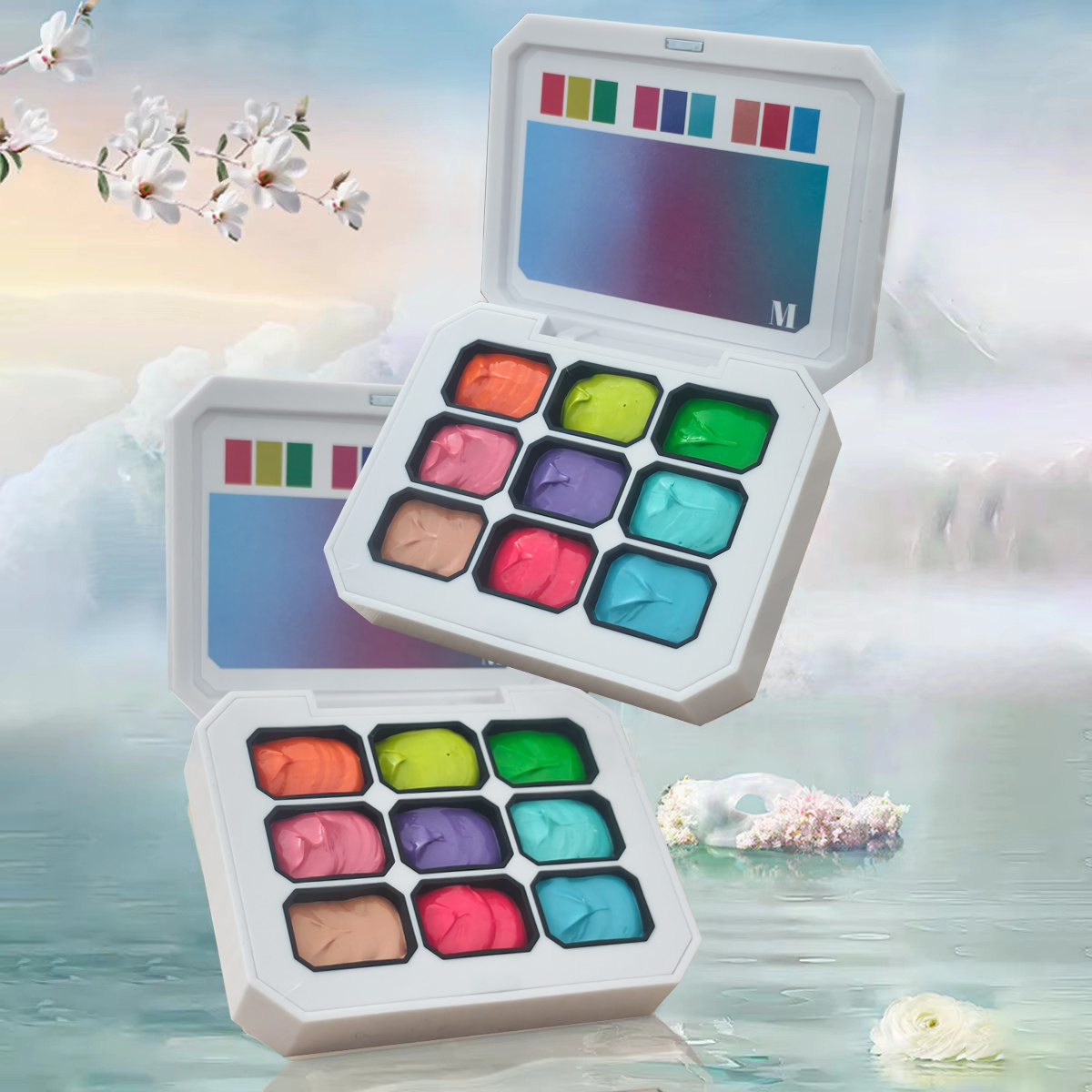 Resin Art Gel - 1pc 9-kleuren Effen Nagellak Pat Gel