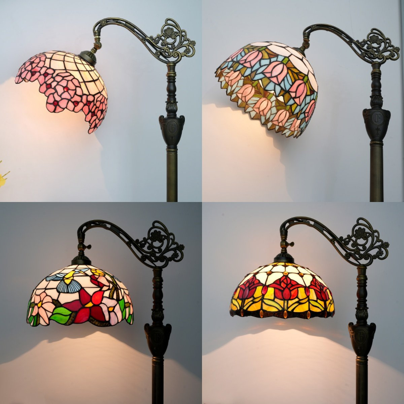 Resin Art Floor - Tiffany vloerlampen bloemen kunst decor staande