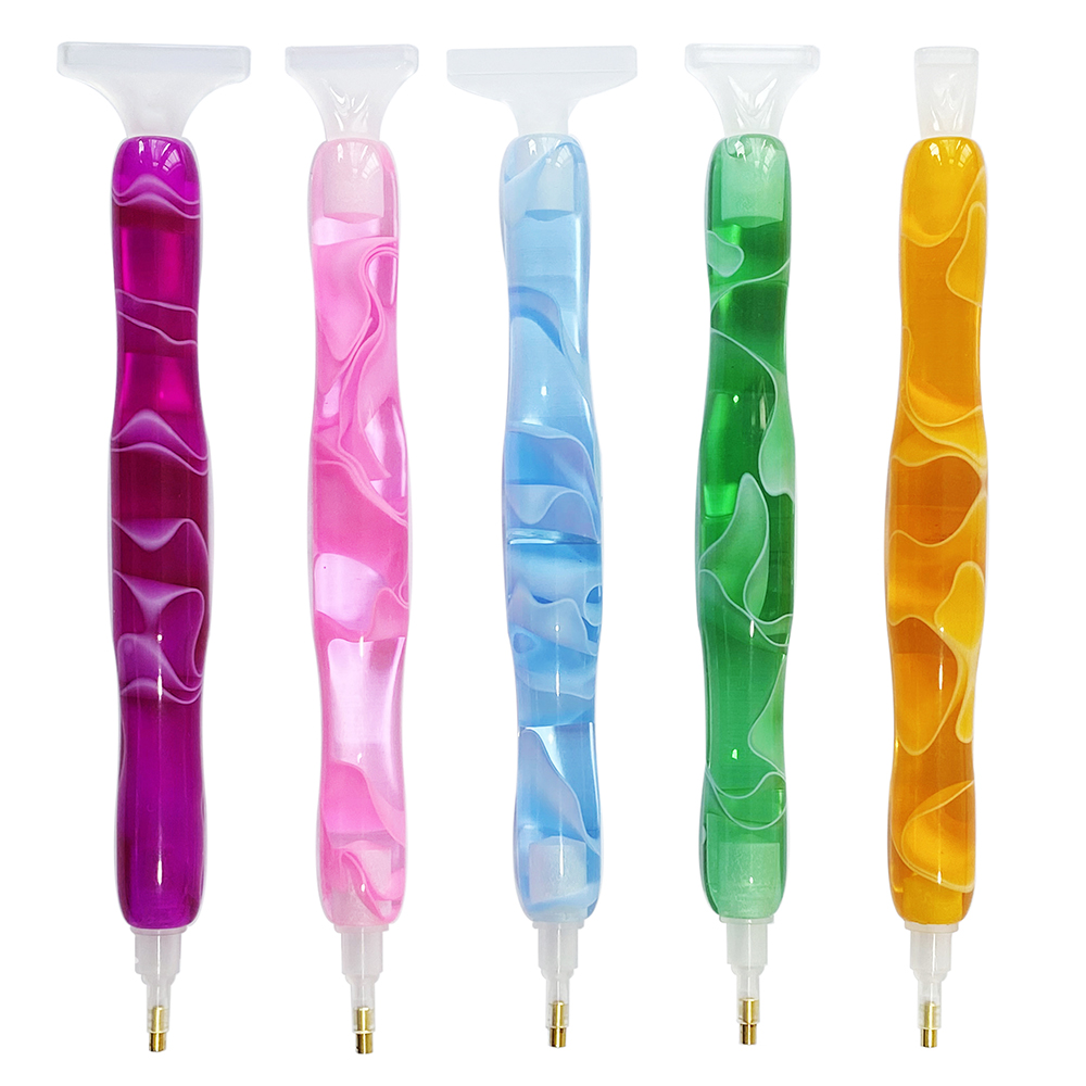 Resin Art Pen - Kleurrijke harsdiamant schilderpen met 5 verwisselbare