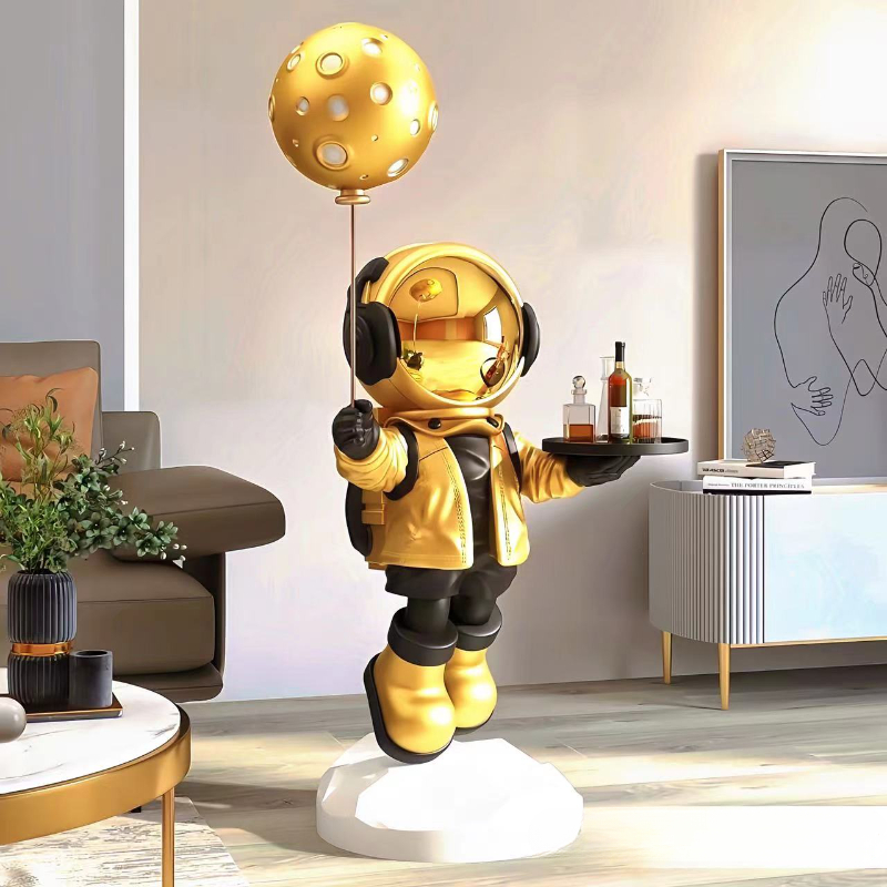 Resin Art Floor - Grote creatieve astronaut-astronaut staande opbergornamenten, slimme