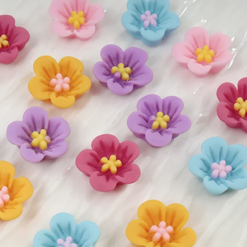 50 stuks Mini Bloem Nail Art H - Resin Art Earrings Material recensie en prijs