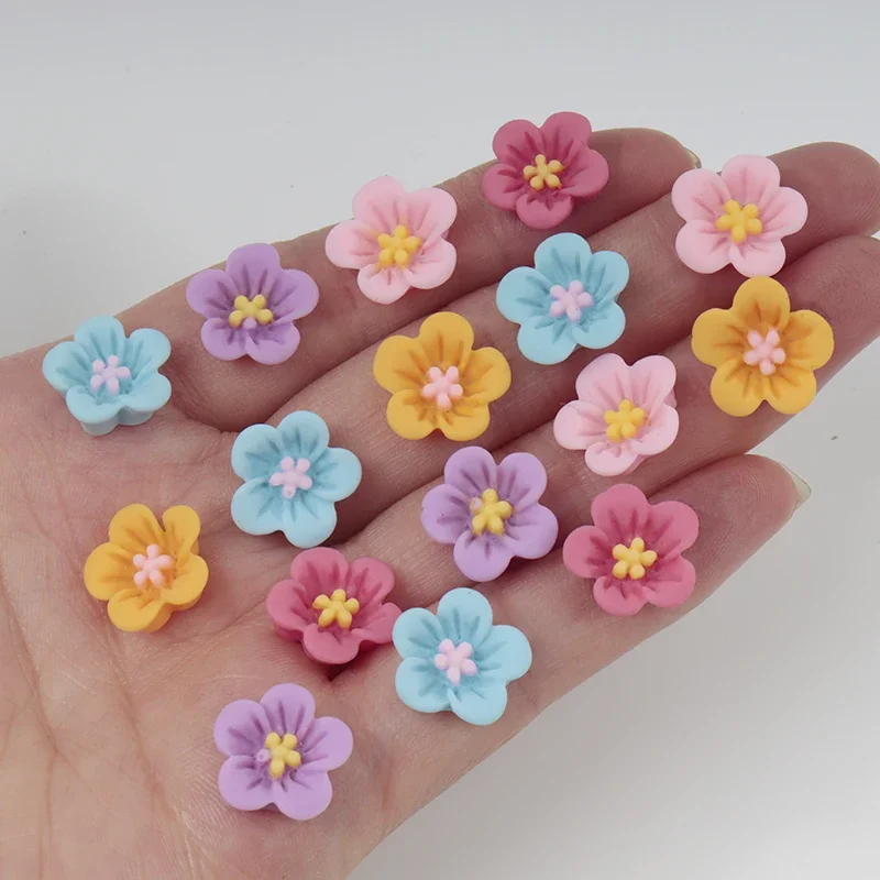 50 stuks Mini Bloem Nail Art H - Resin Art Earrings Material recensie en prijs