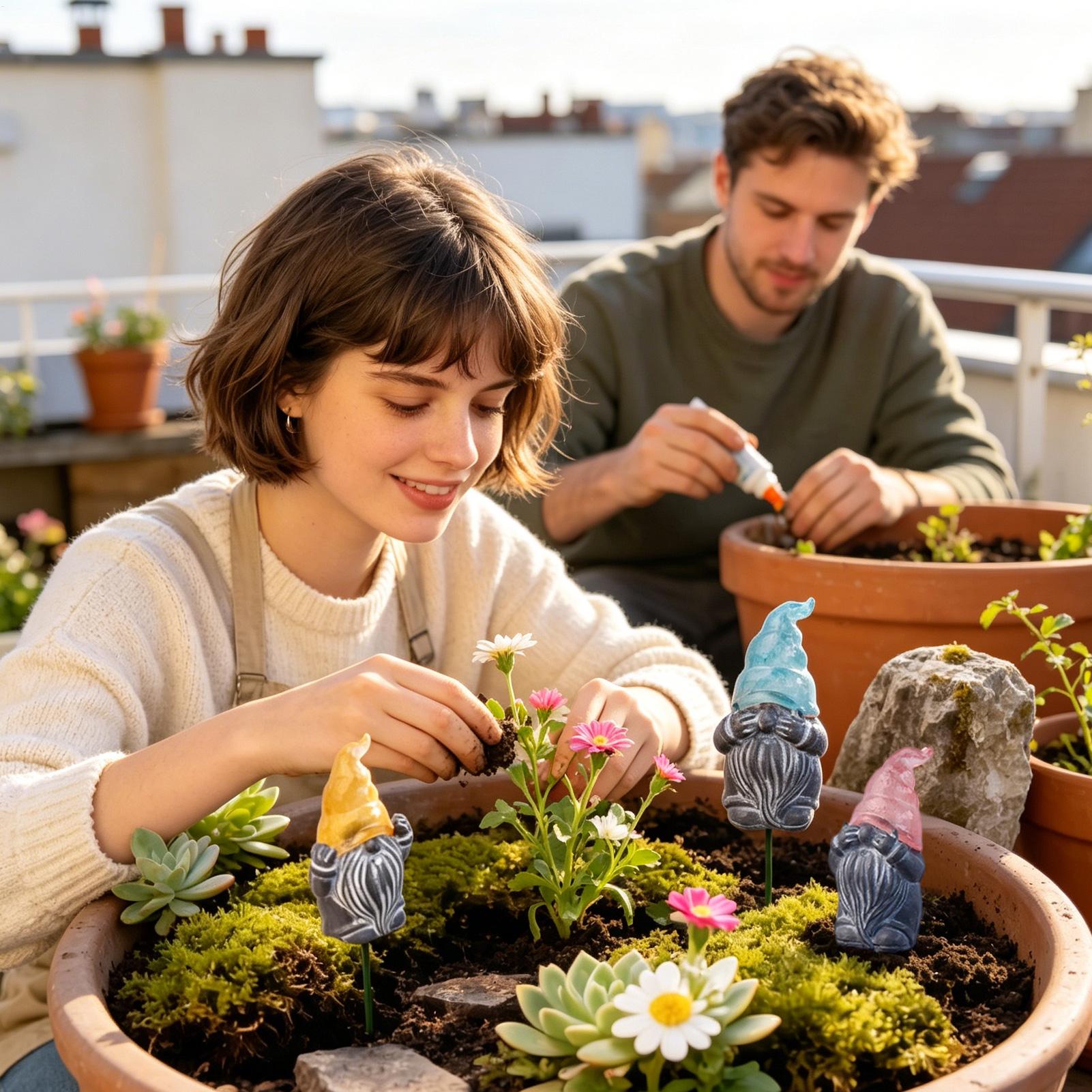 Decoratieve tuinpalen 3-delige - Resin Art With Flowers recensie en prijs