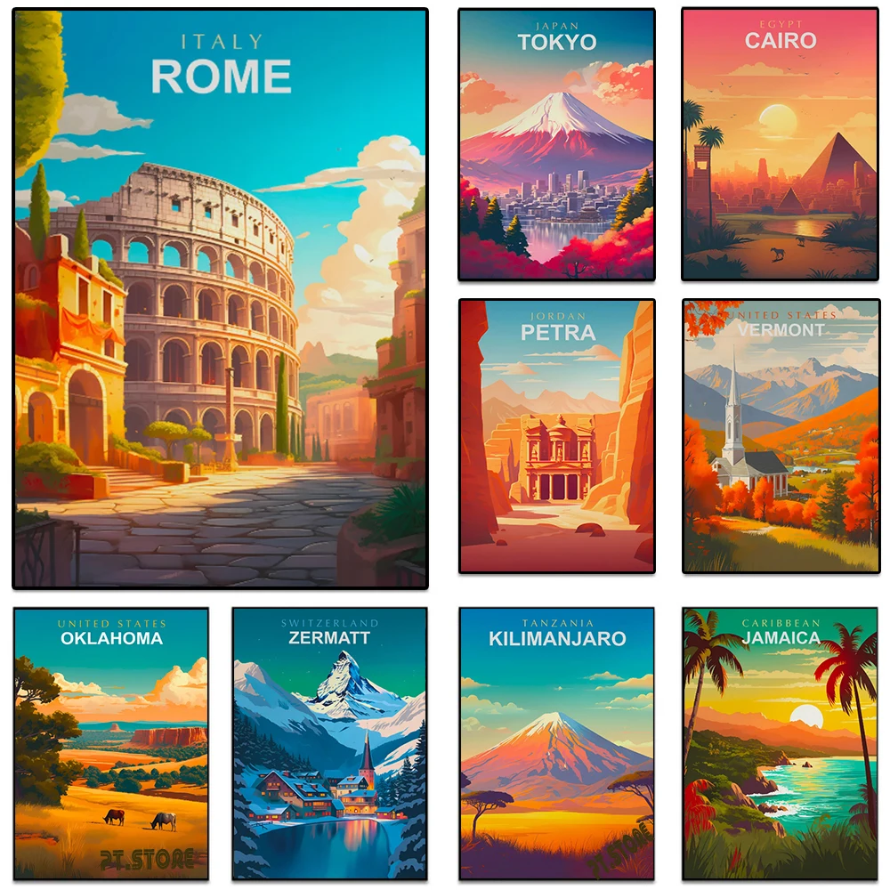 Wereldreizen Steden Posters Pr - Resin Art World recensie en prijs