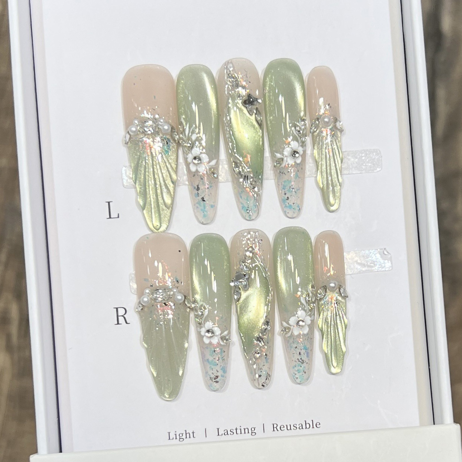 10 stuks lange amandel nepnage - Resin Art Flower recensie en prijs