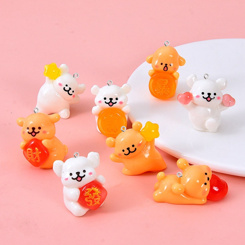 5 stuks cartoon hond hars bede - Resin Art Earrings Material recensie en prijs
