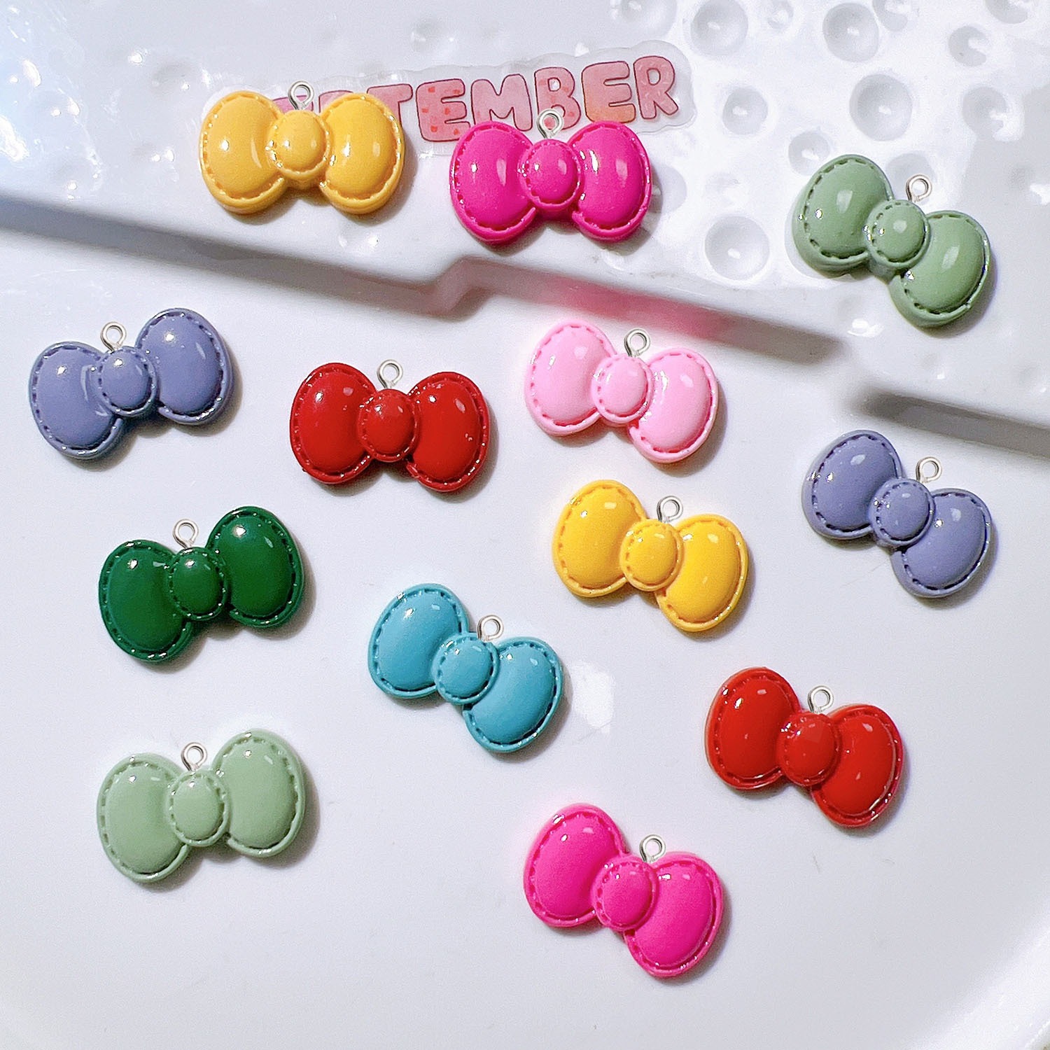 10 stuks leuke cartoon strik h - Resin Art Earrings Material recensie en prijs