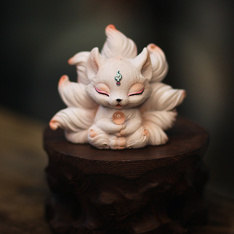 Leuke negenstaartvos miniature - Resin Art Aesthetic recensie en prijs