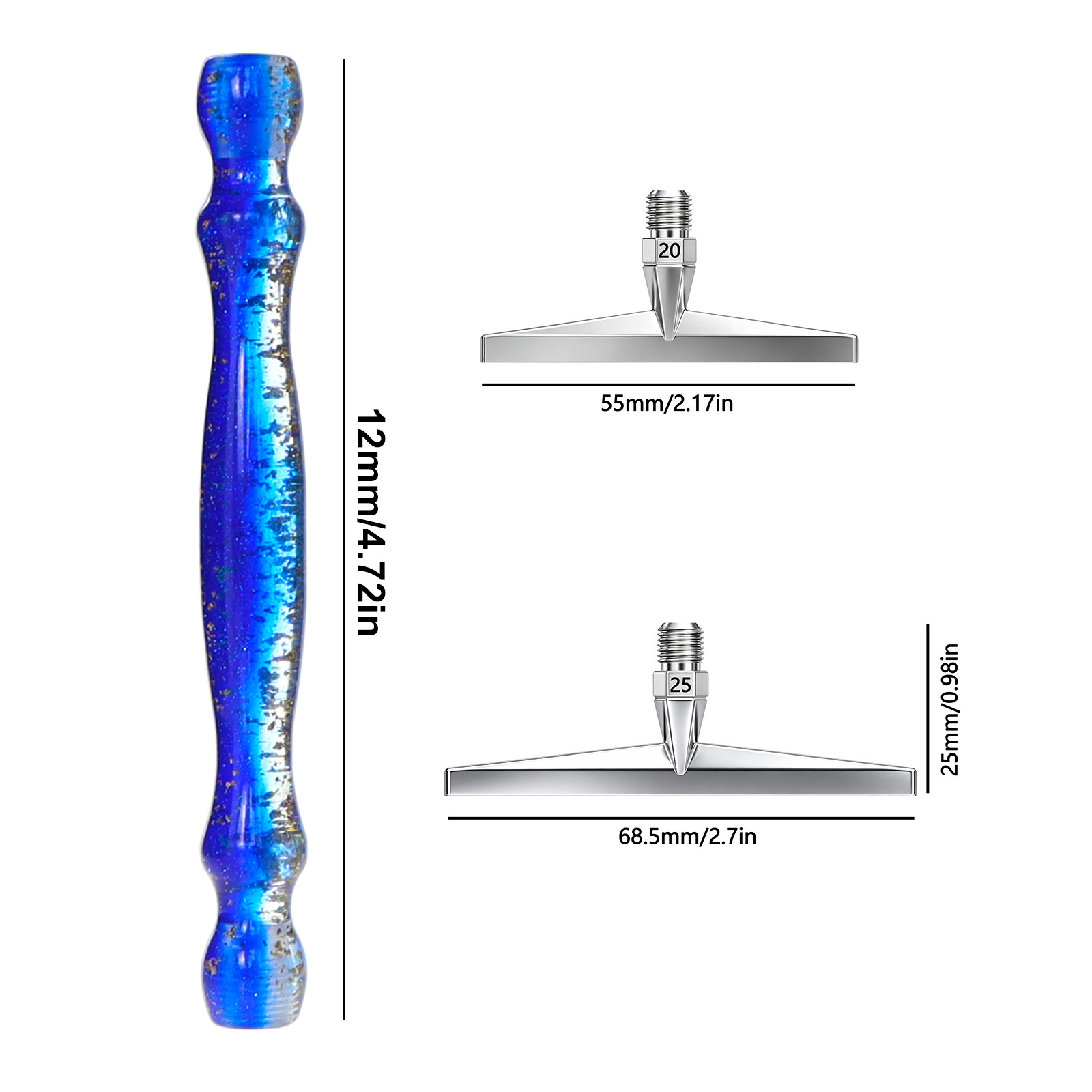 Dunne 1-25 stuks metalen hoogw - Resin Art Pen recensie en prijs