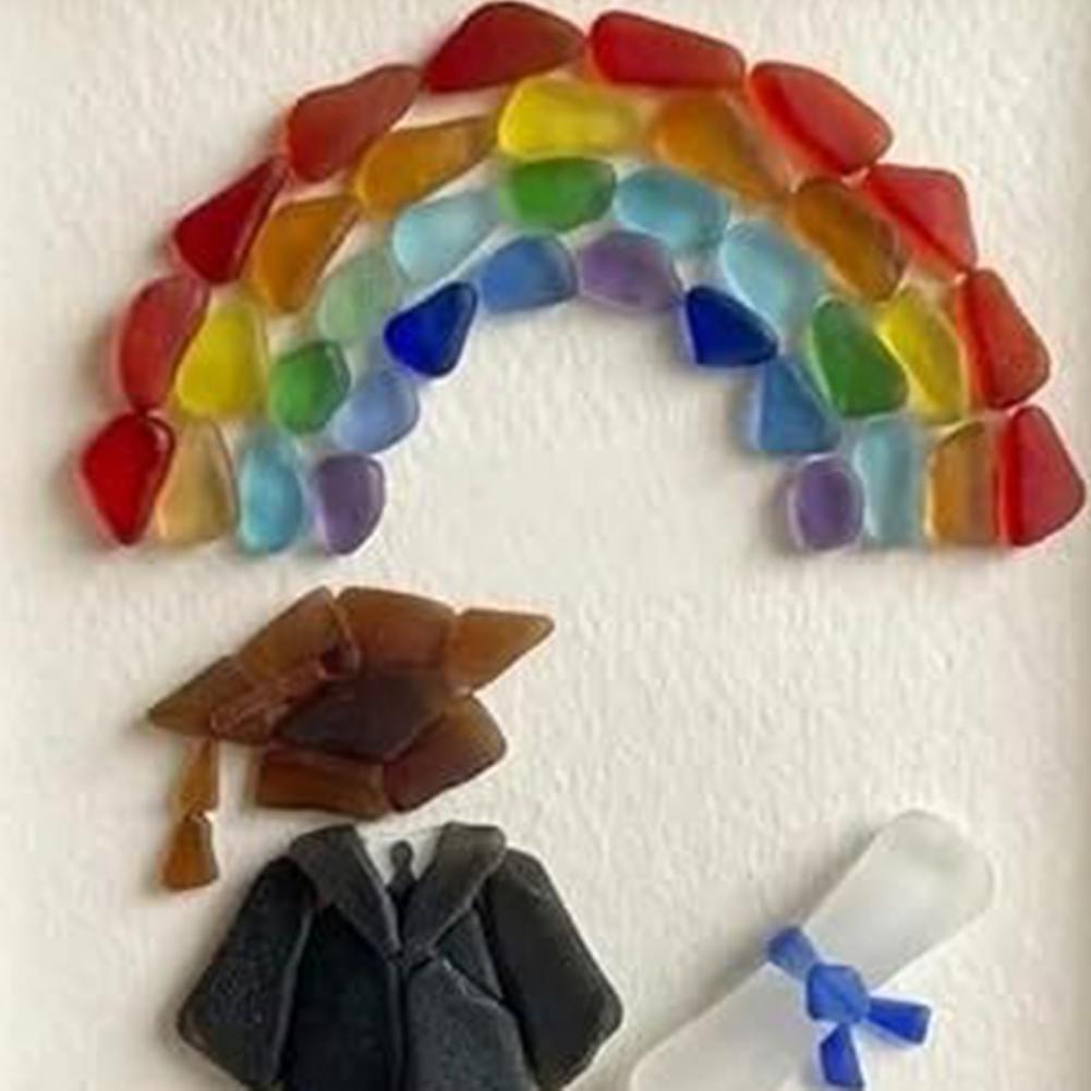 Zeeglas frame kunst, kuststijl - Resin Art Class recensie en prijs