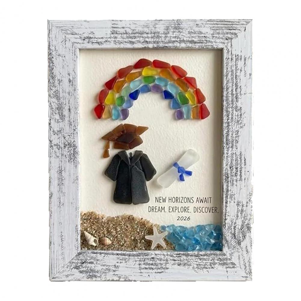Zeeglas frame kunst, kuststijl - Resin Art Class recensie en prijs