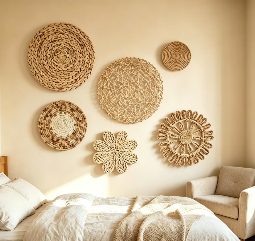 Boho stro wanddecoratie graswe - Resin Art Aesthetic recensie en prijs
