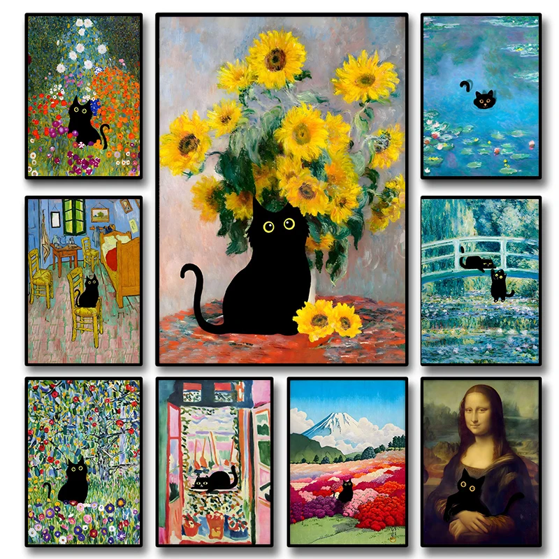 Grappige zwarte kat wereldbero - Resin Art World recensie en prijs